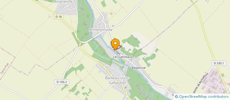 localisation de l'entreprise LES CARDINAUX à BAILLEAU-ARMENONVILLE