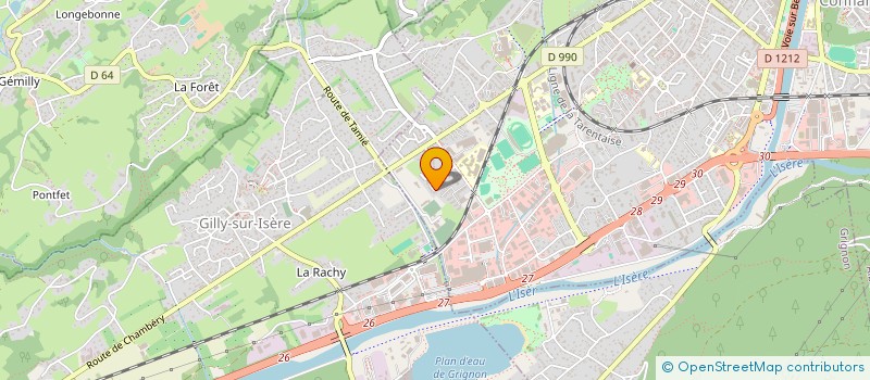 localisation de l'entreprise LES CARIBOUS  ALBERTVILLE