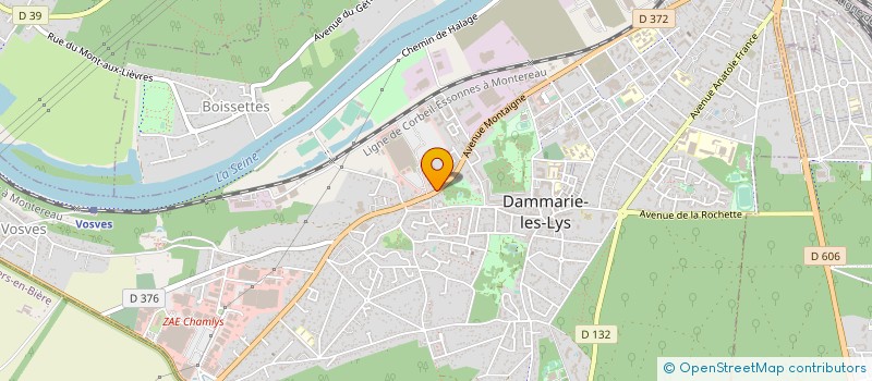 localisation de l'entreprise LES CARIBOUS DE SEINE ET MARNE-HOCKEY SUR GLACE à DAMMARIE-LES-LYS