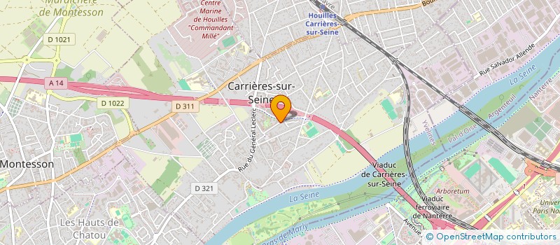 localisation de l'entreprise LES CARILLONS à CARRIERES-SUR-SEINE