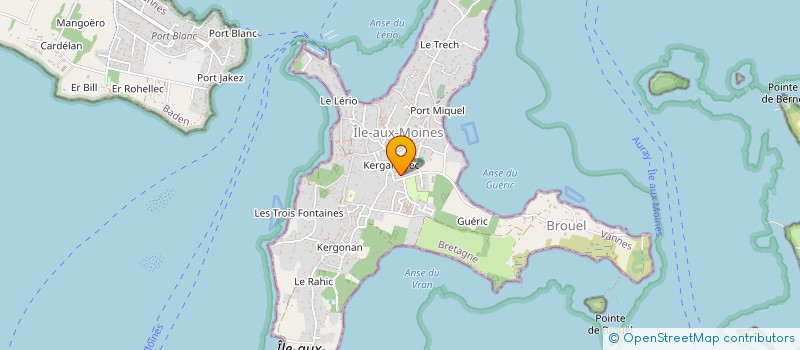 localisation de l'entreprise LES CARIOLINGIENS  ILE-AUX-MOINES