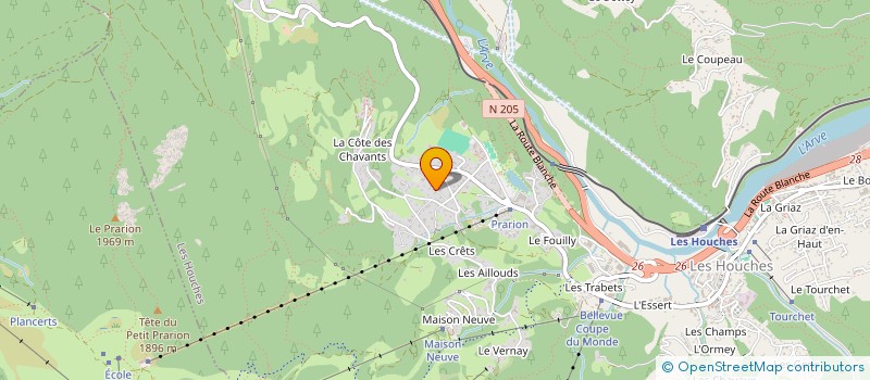 localisation de l'entreprise LES CARLINES  SERVOZ