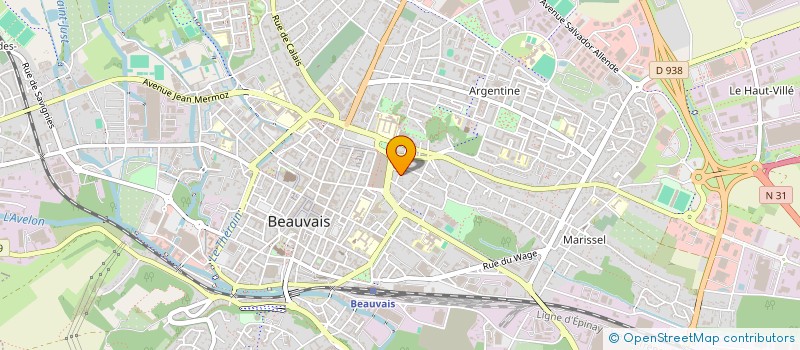 localisation de l'entreprise LES CARLINES  BEAUVAIS