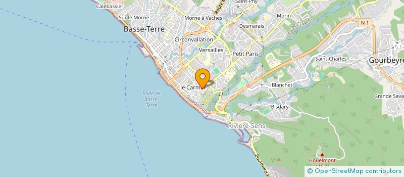 localisation de l'entreprise LES CARMELS à BASSE-TERRE