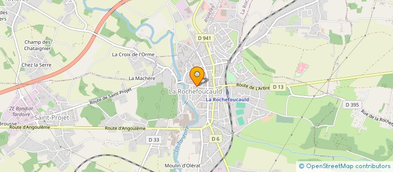 localisation de l'entreprise LES CARMES à LA ROCHEFOUCAULD-EN-ANGOUMOIS