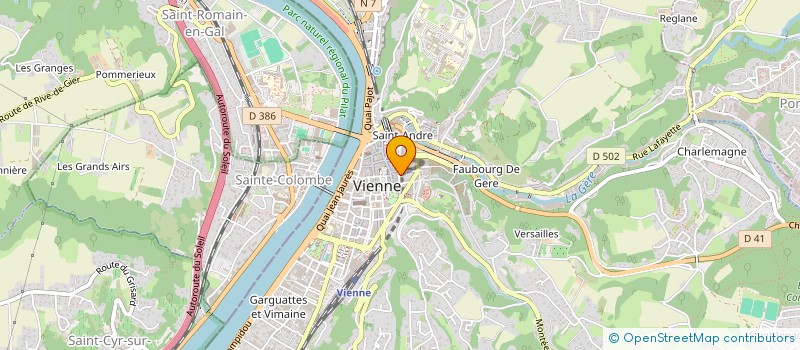 localisation de l'entreprise LES CARMES  VIENNE