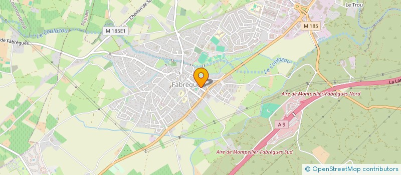 localisation de l'entreprise LES CARNAVALIERS FABREGUOIS  FABREGUES