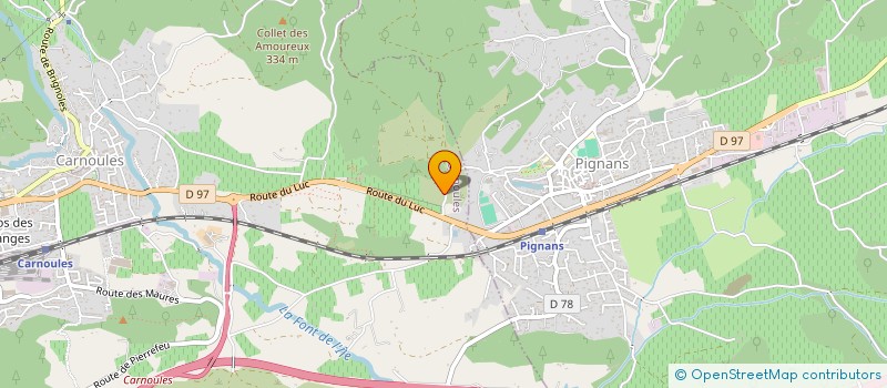 localisation de l'entreprise LES CARNOULETTES à CARNOULES