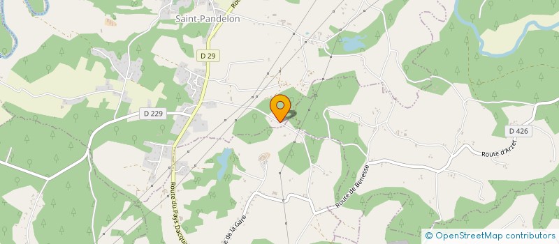 localisation de l'entreprise LES CAROLINS  SAINT-PANDELON