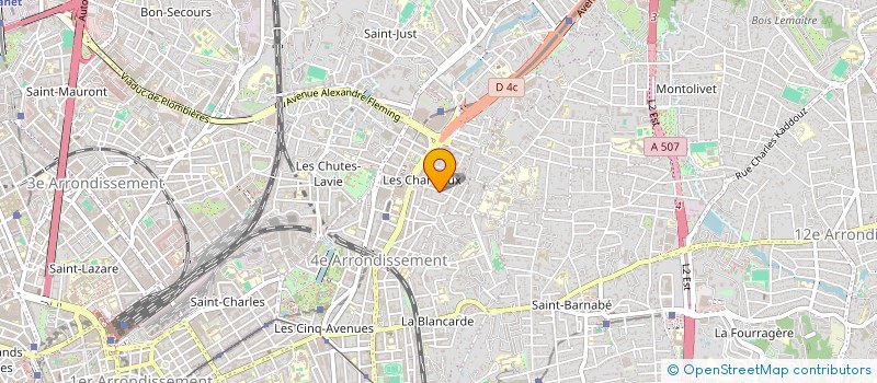 localisation de l'entreprise LES CARREAUX BLEUS à MARSEILLE