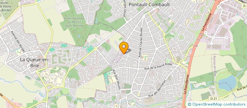 localisation de l'entreprise LES CARREAUX D'ALEX à PONTAULT-COMBAULT