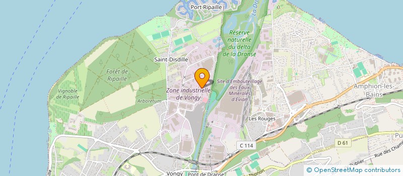 localisation de l'entreprise LES CARREAUX EUROPEENS à THONON-LES-BAINS
