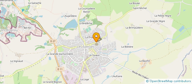 localisation de l'entreprise LES CARREAUX SPICEENS  LES EPESSES