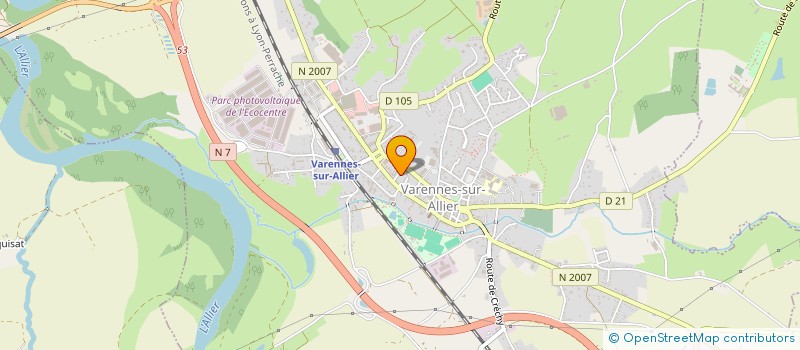 localisation de l'entreprise LES CARREAUX VARENNOIS à VARENNES SUR ALLIER
