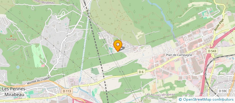localisation de l'entreprise LES CARRELAGES DU REPOS à LES PENNES MIRABEAU