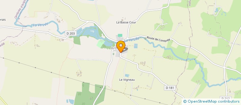 localisation de l'entreprise LES CARRELAGES POUANCEENS à OMBREE D'ANJOU