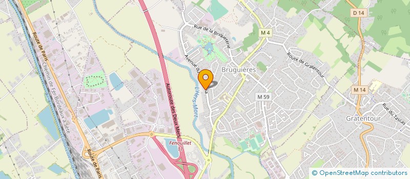 localisation de l'entreprise LES CARRELEURS DE LA GARONNE  BRUGUIERES