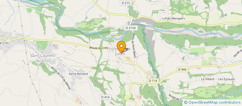 localisation de l'entreprise LES CARRELEURS DU 05  FOREST-SAINT-JULIEN