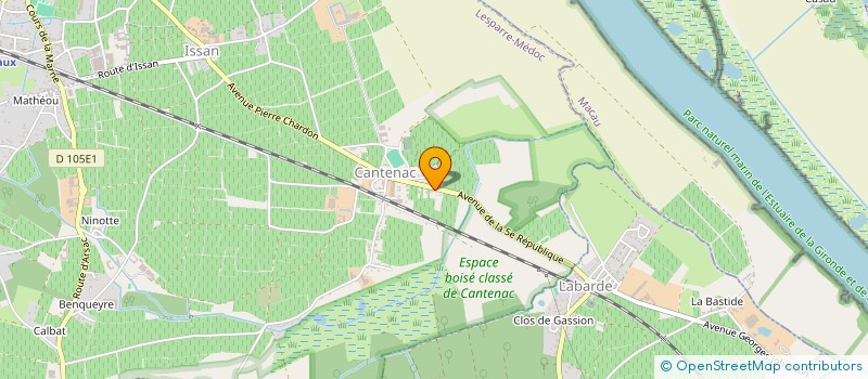 localisation de l'entreprise LES CARRELEURS DU MEDOC  MARGAUX-CANTENAC