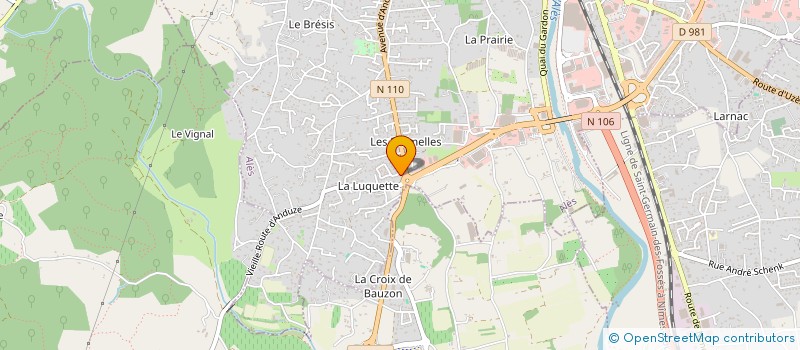 localisation de l'entreprise LES CARRELEURS DU MIDI  ALES