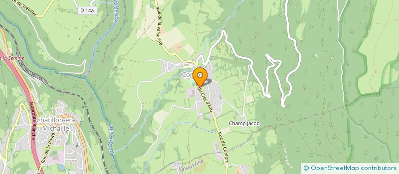 localisation de l'entreprise LES CARRES  CONFORT