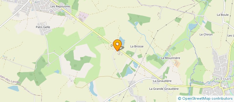 localisation de l'entreprise LES CARRIERES à SAINT-JULIEN-DES-LANDES