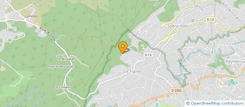 localisation de l'entreprise LES CARRIERES à LE TIGNET
