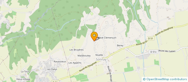 localisation de l'entreprise LES CARRIERES  SONNAY