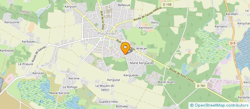 localisation de l'entreprise LES CARRIERES  PLOUHINEC