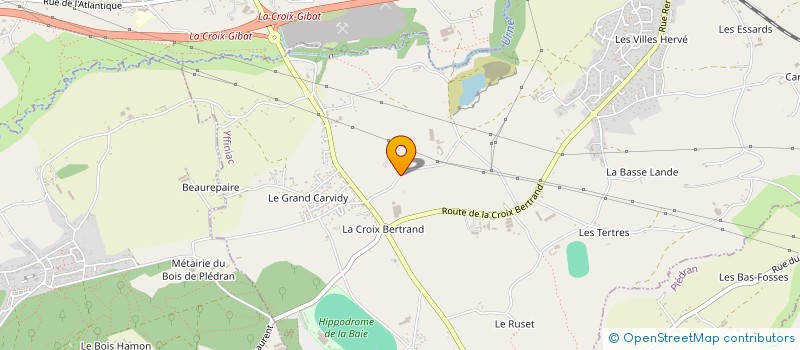 localisation de l'entreprise LES CARRIERES DE LA FONTAINE MENARD  YFFINIAC