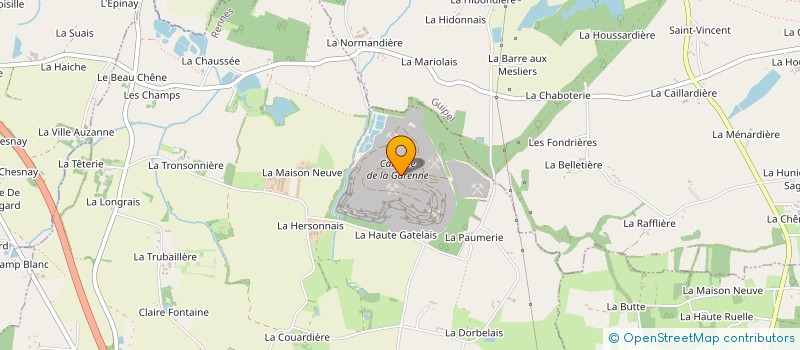 localisation de l'entreprise LES CARRIERES DE LA GARENNE  VIGNOC