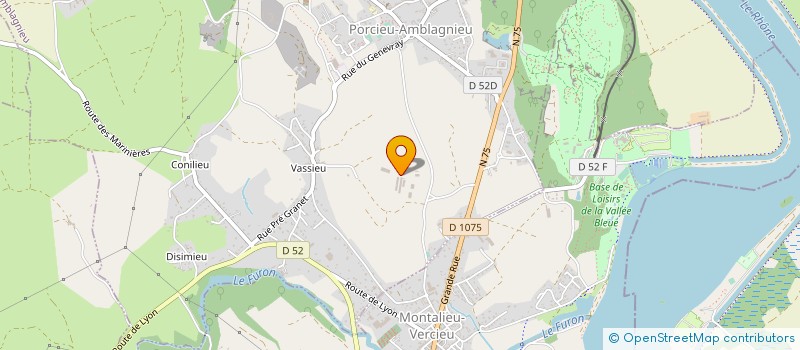 localisation de l'entreprise LES CARRIERES DE POMPIGNAN ROBERT CRES  PORCIEU-AMBLAGNIEU