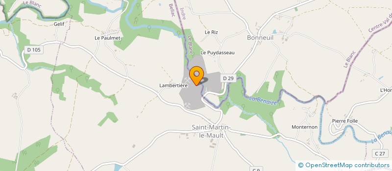 localisation de l'entreprise LES CARRIERES DE SAINT MARTIN à SAINT-MARTIN-LE-MAULT