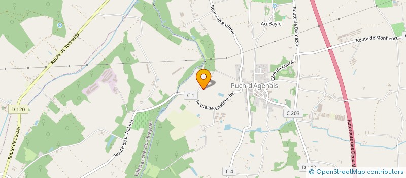 localisation de l'entreprise LES CARRIERES DE TOUYRE  BUZET SUR BAISE