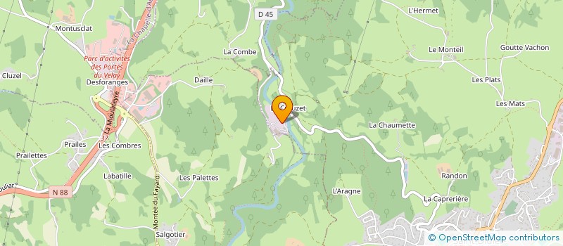 localisation de l'entreprise LES CARRIERES DE TREMA  SAINT-DIDIER-EN-VELAY