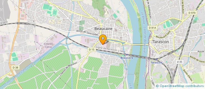 localisation de l'entreprise LES CARRIERES DU LANGUEDOC ROUSSILON à BEAUCAIRE