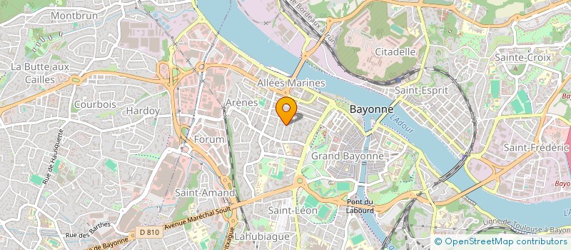 localisation de l'entreprise LES CARRIOLES VERTES à BAYONNE