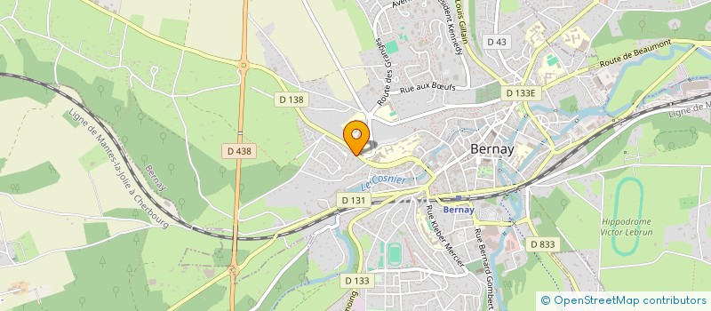 localisation de l'entreprise LES CARROSSERIES BERNAYENNES à BERNAY