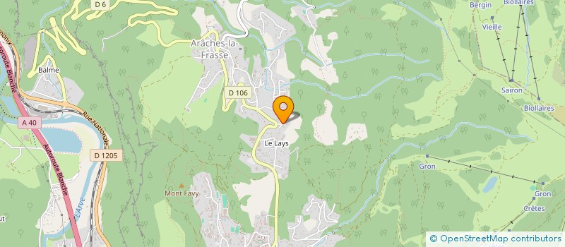 localisation de l'entreprise LES CARROZ JUDO  ARACHES-LA-FRASSE