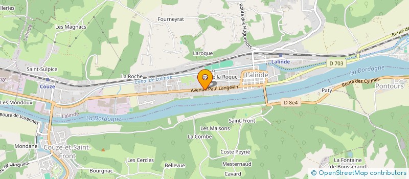 localisation de l'entreprise LES CARS BOULLET à LALINDE