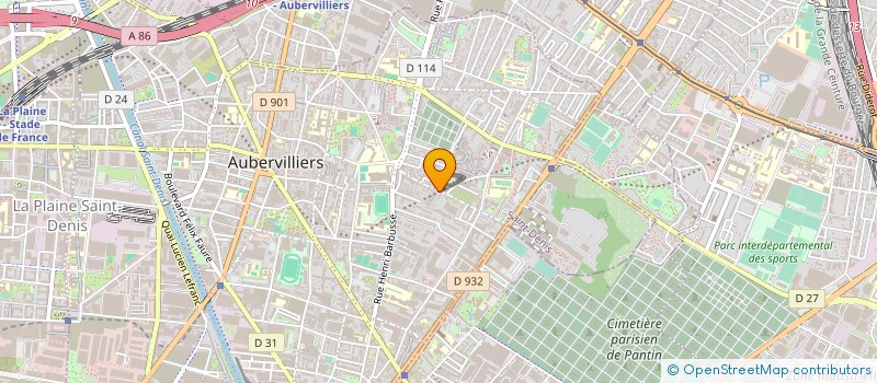 localisation de l'entreprise LES CARS DE LA BUTTE à AUBERVILLIERS
