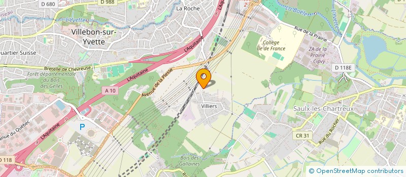 localisation de l'entreprise LES CARS DE VILLEBON à VILLEBON-SUR-YVETTE
