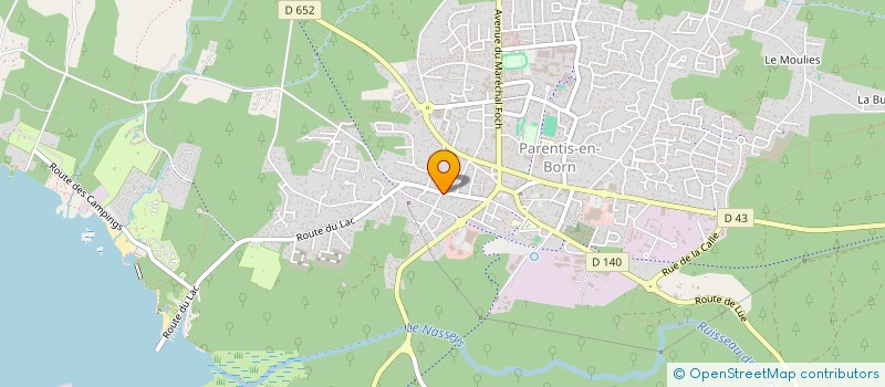 localisation de l'entreprise LES CARS DU BORN à PARENTIS-EN-BORN
