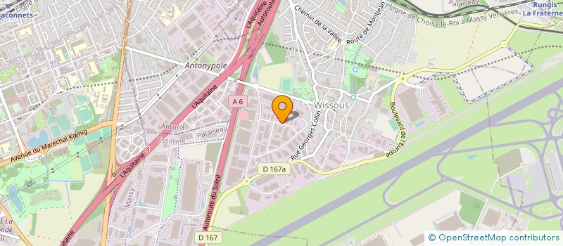 localisation de l'entreprise LES CARS MARTIN  WISSOUS