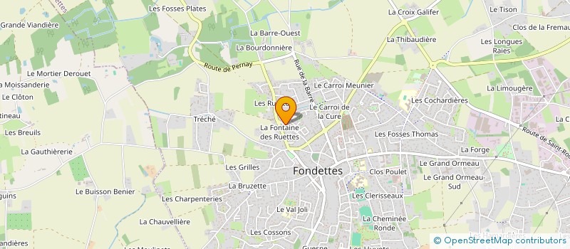 localisation de l'entreprise LES CARTES à FONDETTES