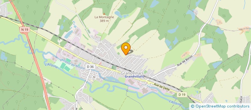 localisation de l'entreprise LES CARTES DELLOISES à GRANDVILLARS