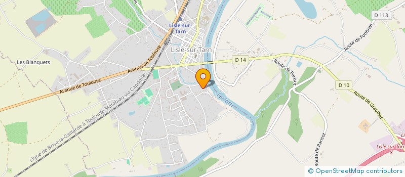 localisation de l'entreprise LES CARTES ECONOMIQUES à LISLE-SUR-TARN