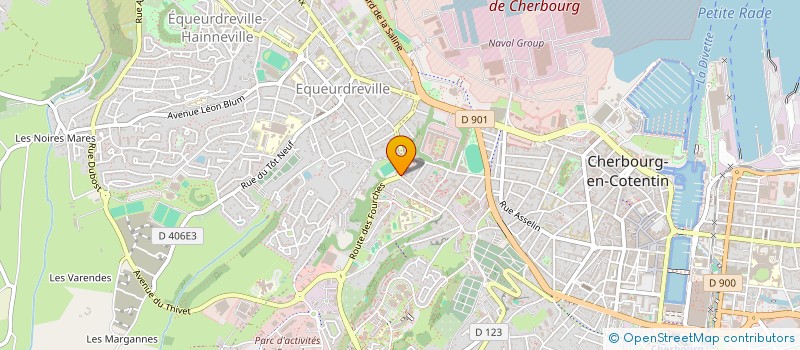 localisation de l'entreprise LES CASAS à CHERBOURG-EN-COTENTIN