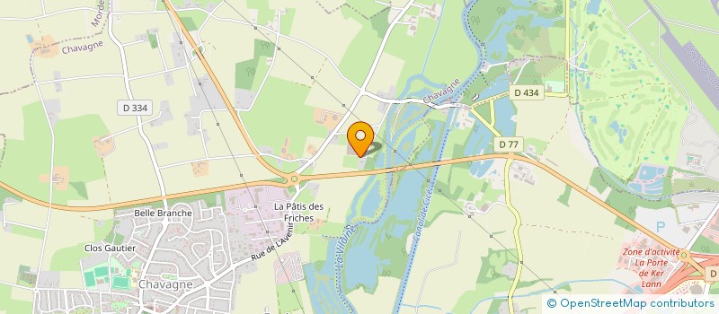 localisation de l'entreprise LES CASIERS DES PRODUCTEURS  CHAVAGNE