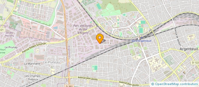 localisation de l'entreprise LES CASQUES BLEUS à ARGENTEUIL